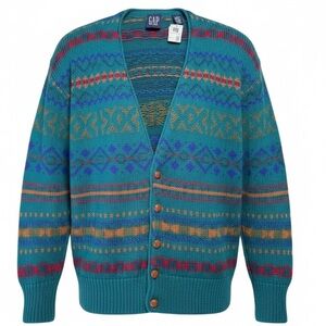 GAP Woman sweater Vintage 100% wool cardigan oversized